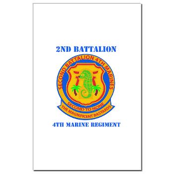 2B4M - M01 - 02 - 2nd Battalion 4th Marines with Text - Mini Poster Print - Click Image to Close